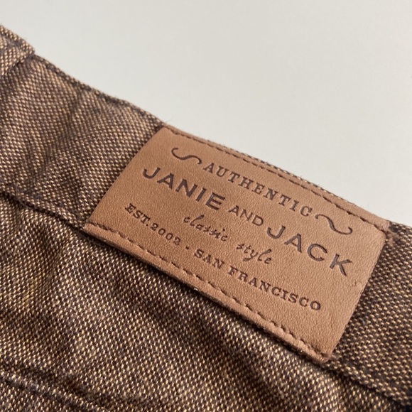 Janie and Jack Brown Cotton Twill Toddler Pants Size 18-24 Months - Picture 6 of 8